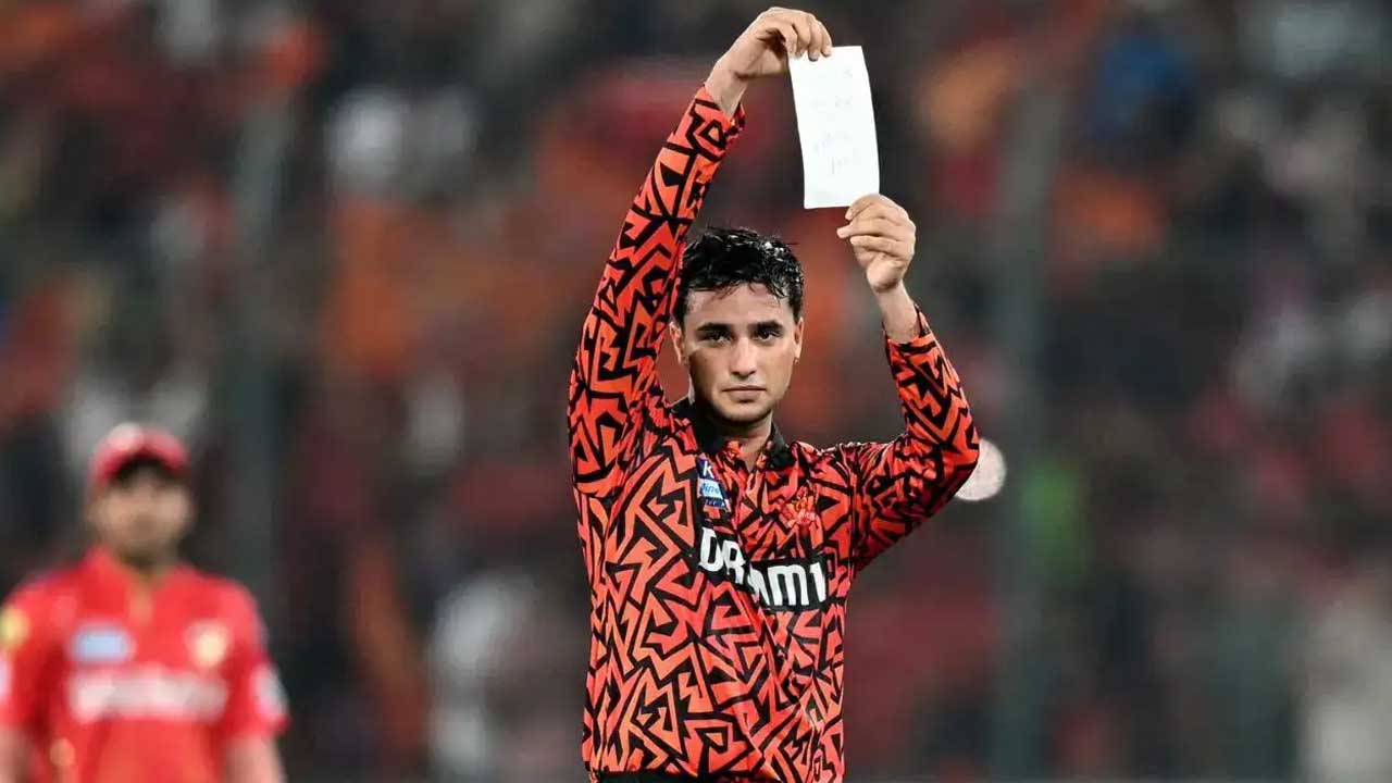 Abhishek Sharma L celebration