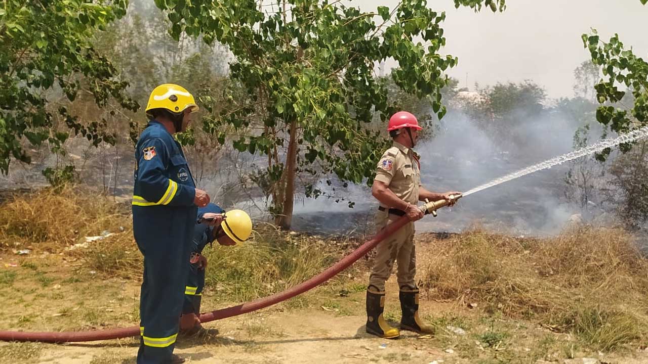 Collectorate Parking Fire