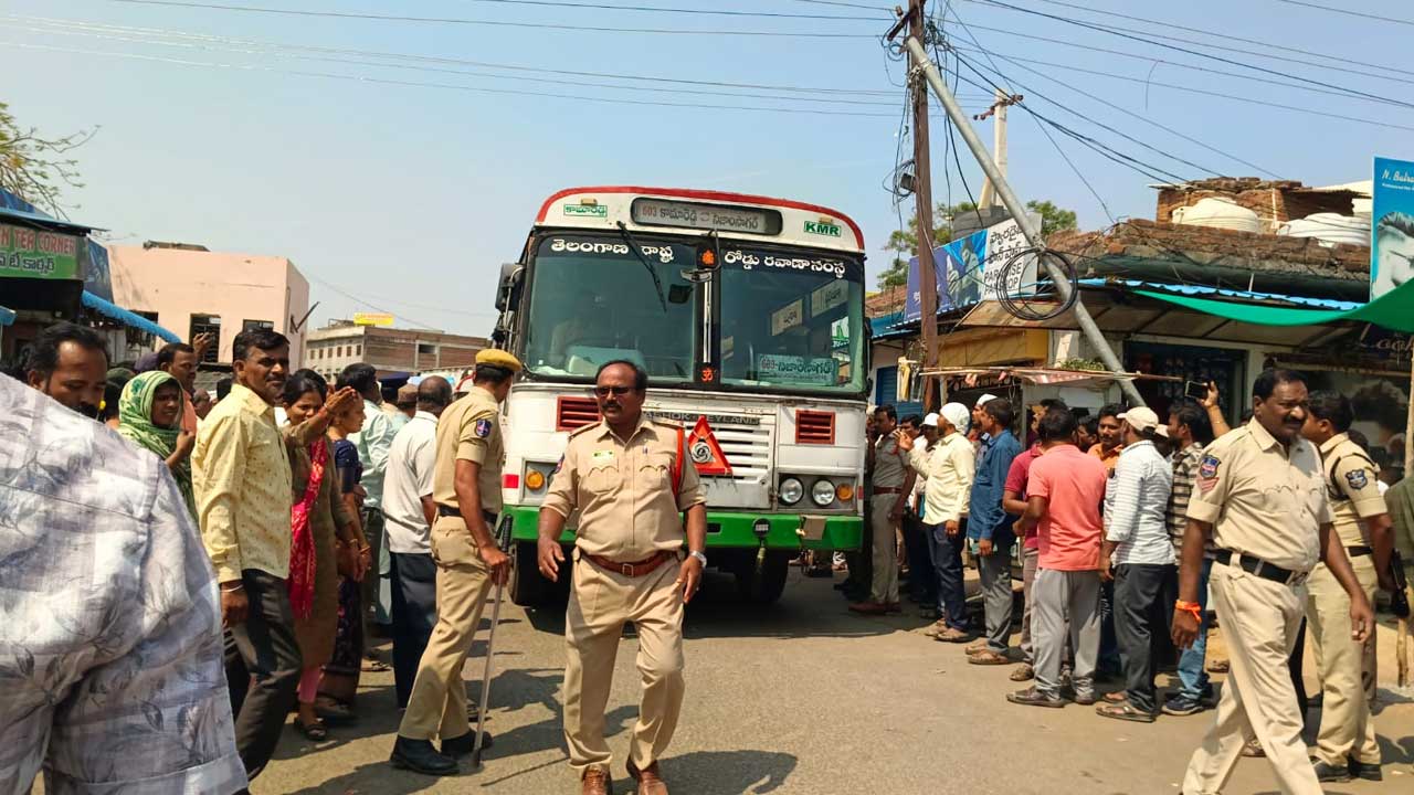 RTC Bus Protest