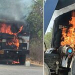 Tipper Engine Fire |