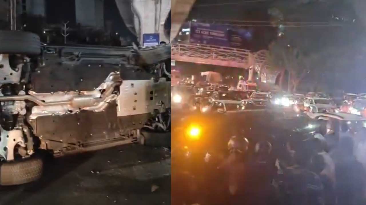 Hyderabad Land Rover Crash