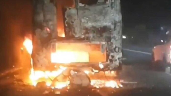 Travel Bus Fire
