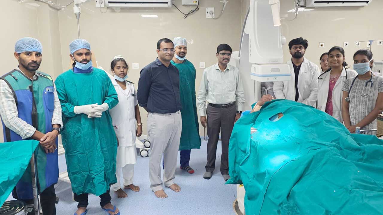First Angiogram Nizamabad