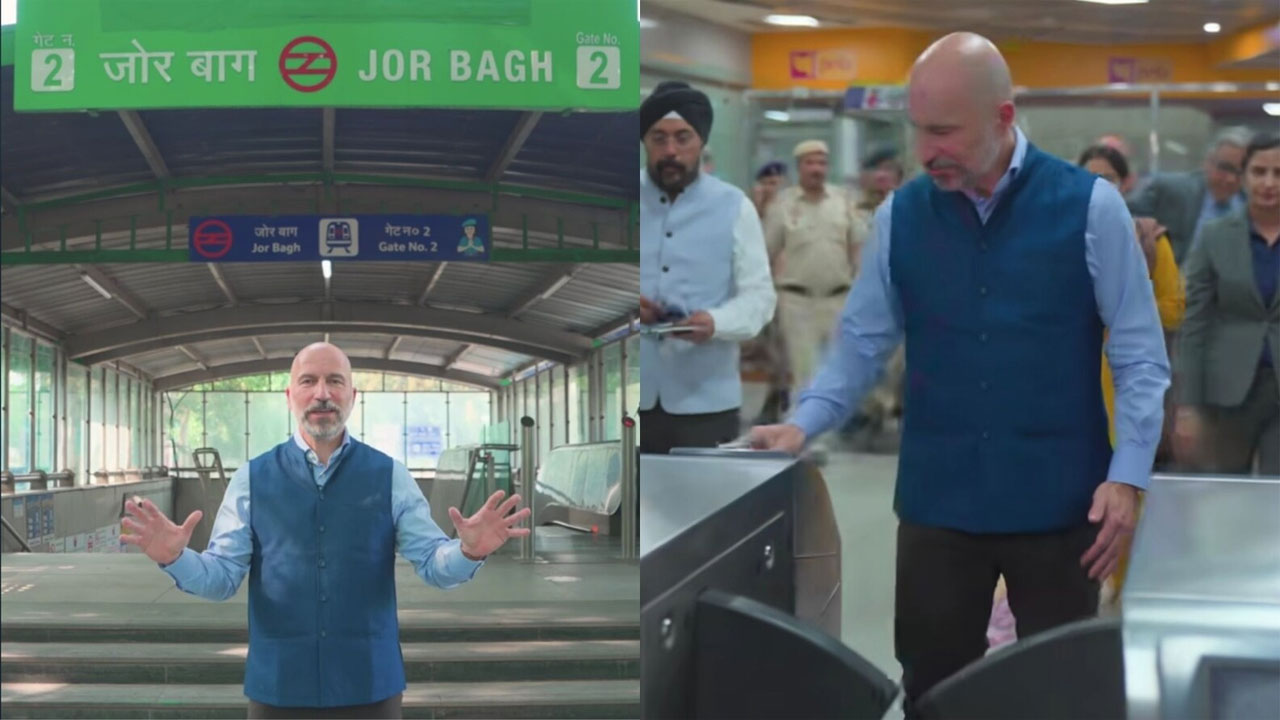 Uber CEO Delhi Metro
