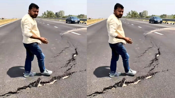 Ganga Expressway Cracks