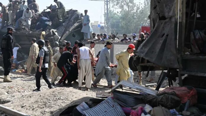 Pakistan Train Blast
