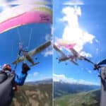 Paragliding Plane Collision