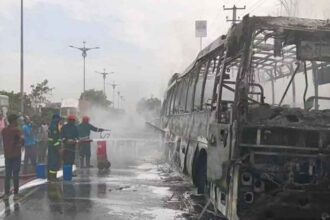 Electric Bus Fire