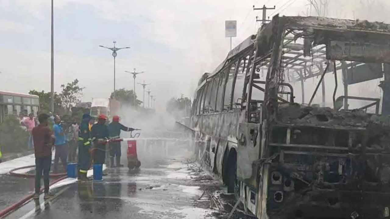 Electric Bus Fire