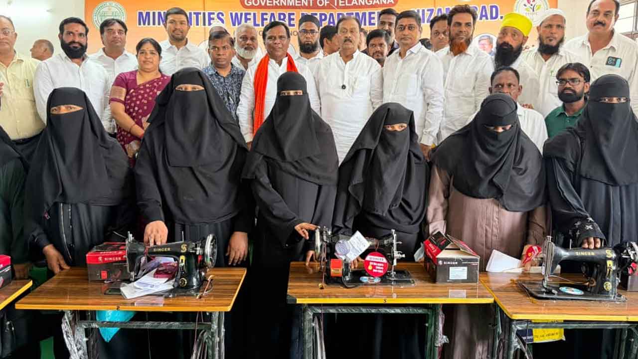 Minority Women Sewing Machines