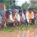 Road Pothole Protest