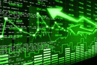 Stockmarket in green