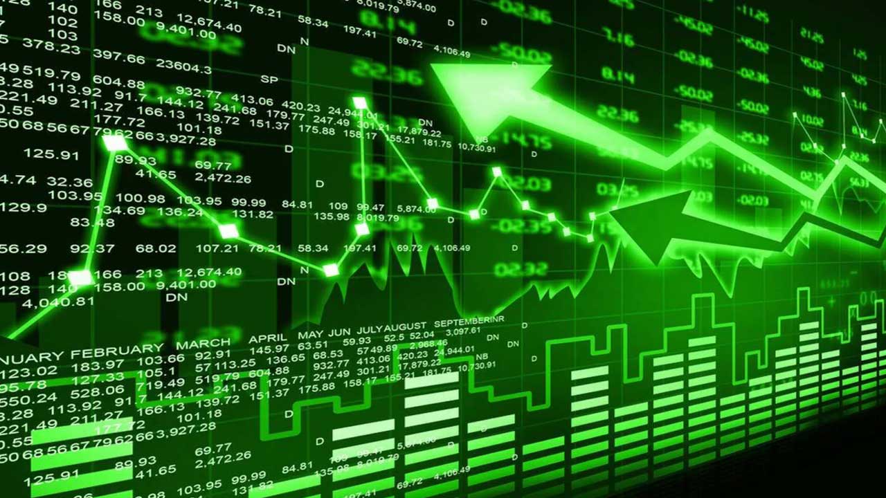 Stockmarket in green