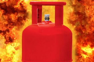 Cylinder Blast Fire