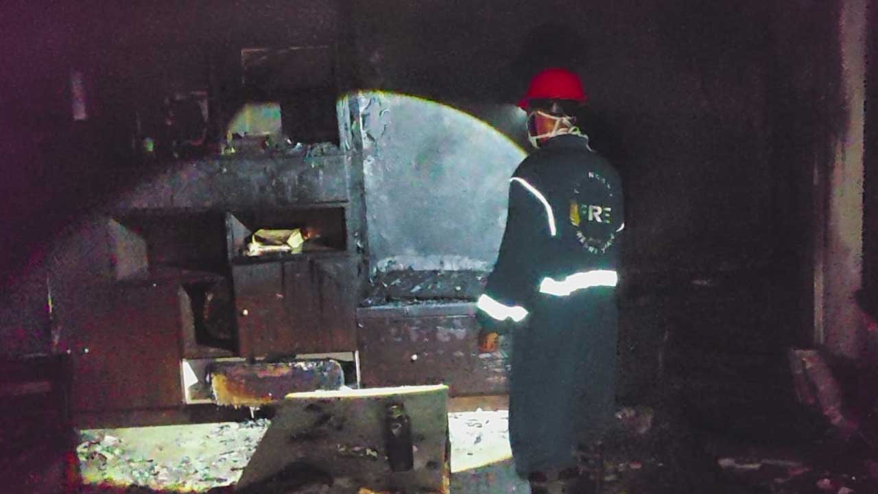 Gadugu Gangadhar House Fire