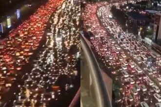 Hyderabad Rain Traffic