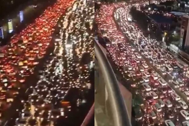 Hyderabad Rain Traffic