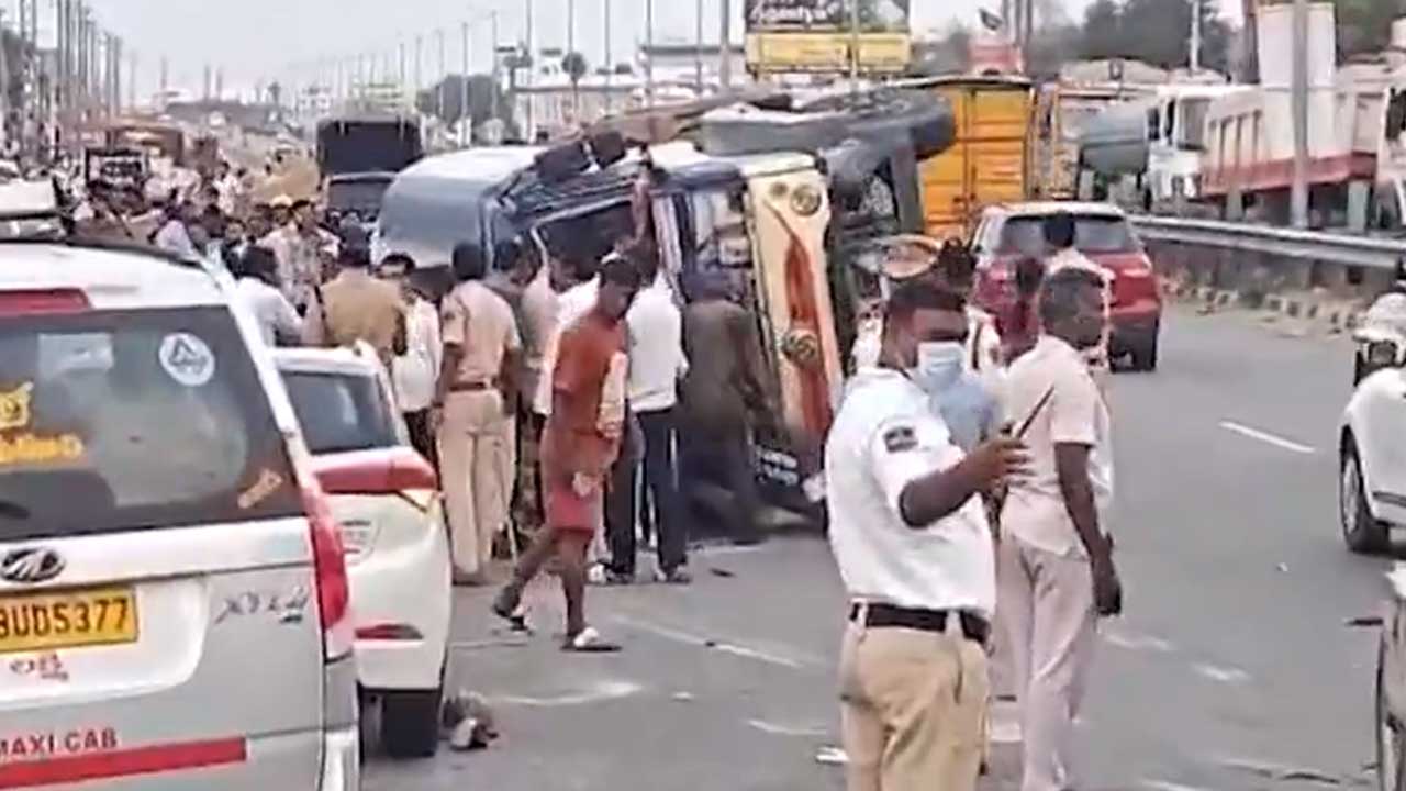 Petrol Tanker Overturns