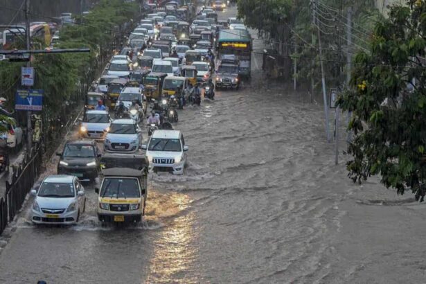 Hyderabad Rain Traffic