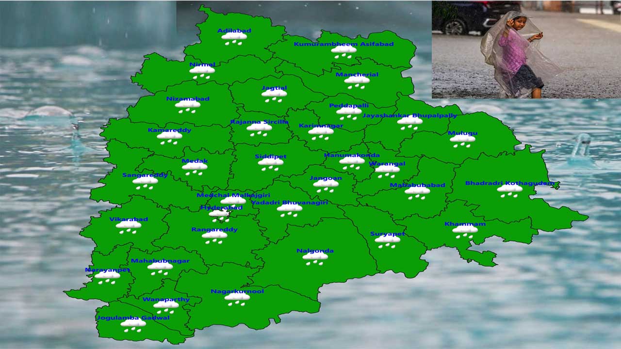 Telangana Weather Alert | నేడు పలు జిల్లాల్లో భారీ ఉరుములు, మెరుపులతో తుఫాను.. హైదరాబాద్కూ అలర్ట్ 2 rain