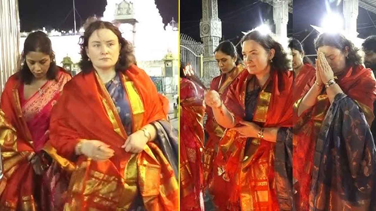 Anna Lezhneva Tirumala | తిరుమల శ్రీవారిని దర్శించుకున్న పవన్ సతీమణి 2 Anna Lezhneva Tirumala