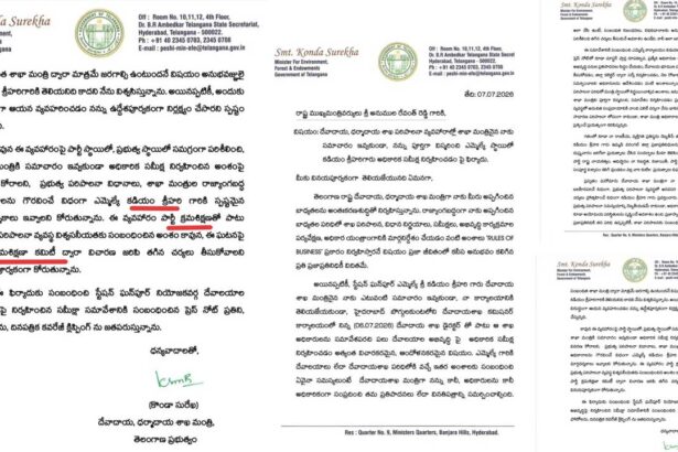 Konda Surekha letter