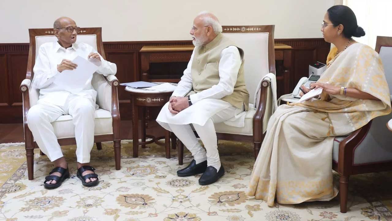 Sharad Pawar Modi Meeting