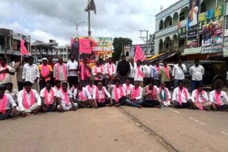 Gandhari BRS Protest