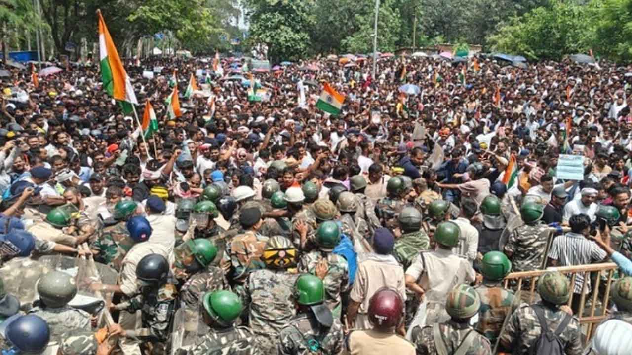 Jharkhand Assembly Protest