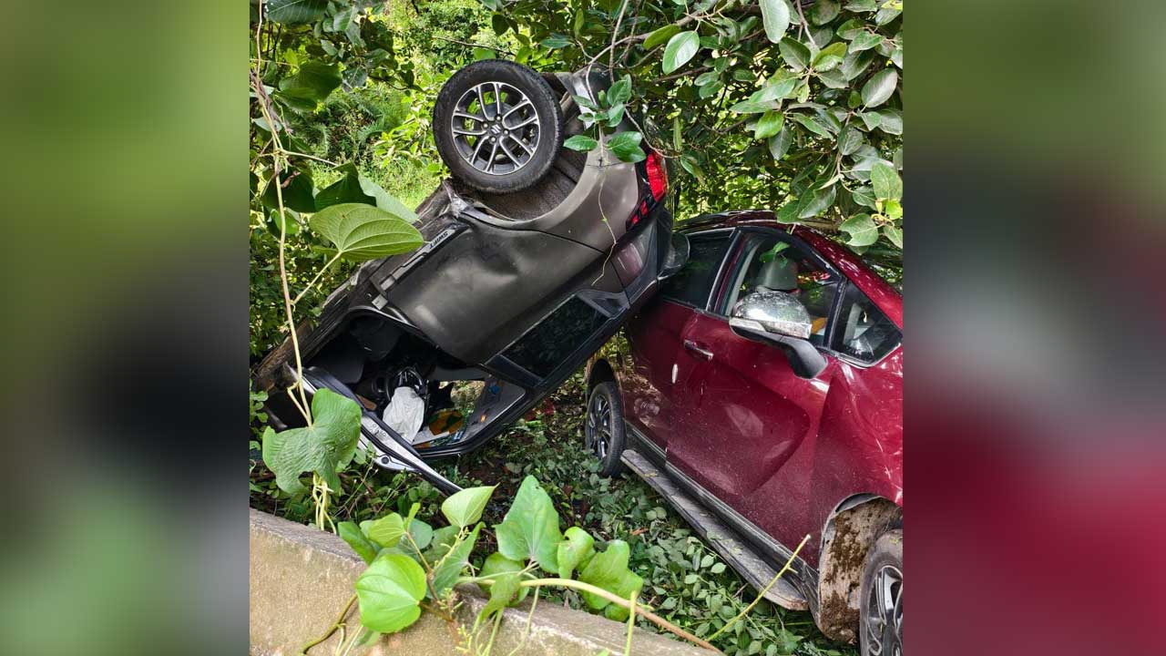 Two Cars Collide