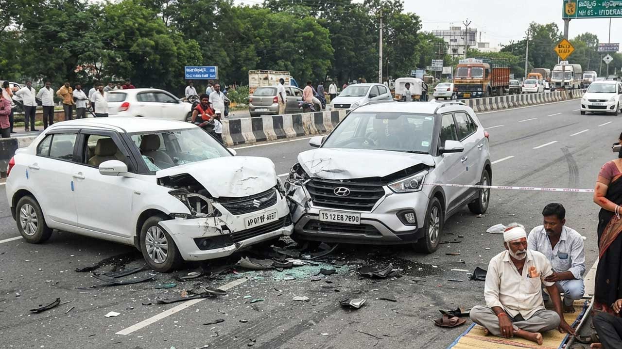 Kamareddy Road Accident |