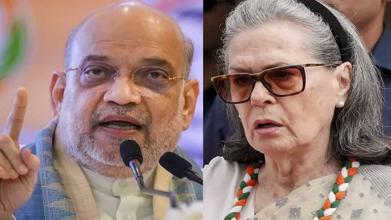Amit Shah Sonia Gandhi