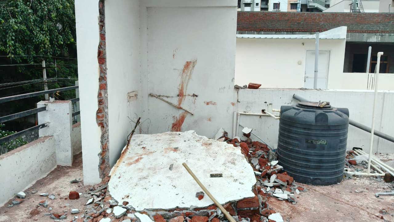 Nizamabad Wall Collapse |