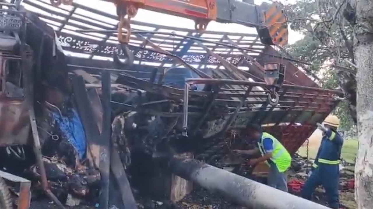 DCM Van Fire
