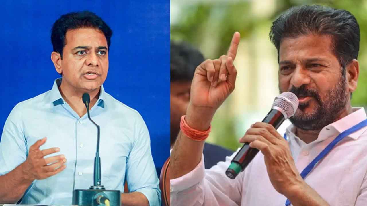 KTR Revanth Reddy