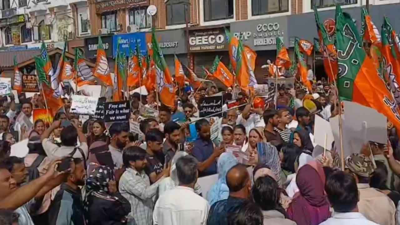 Kashmir BJP Protest