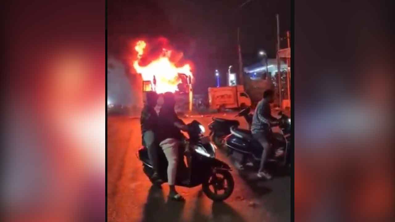 Meerpet Bus Fire