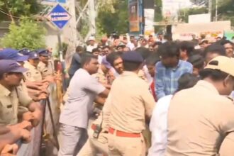 YSRCP Protest Vijayawada