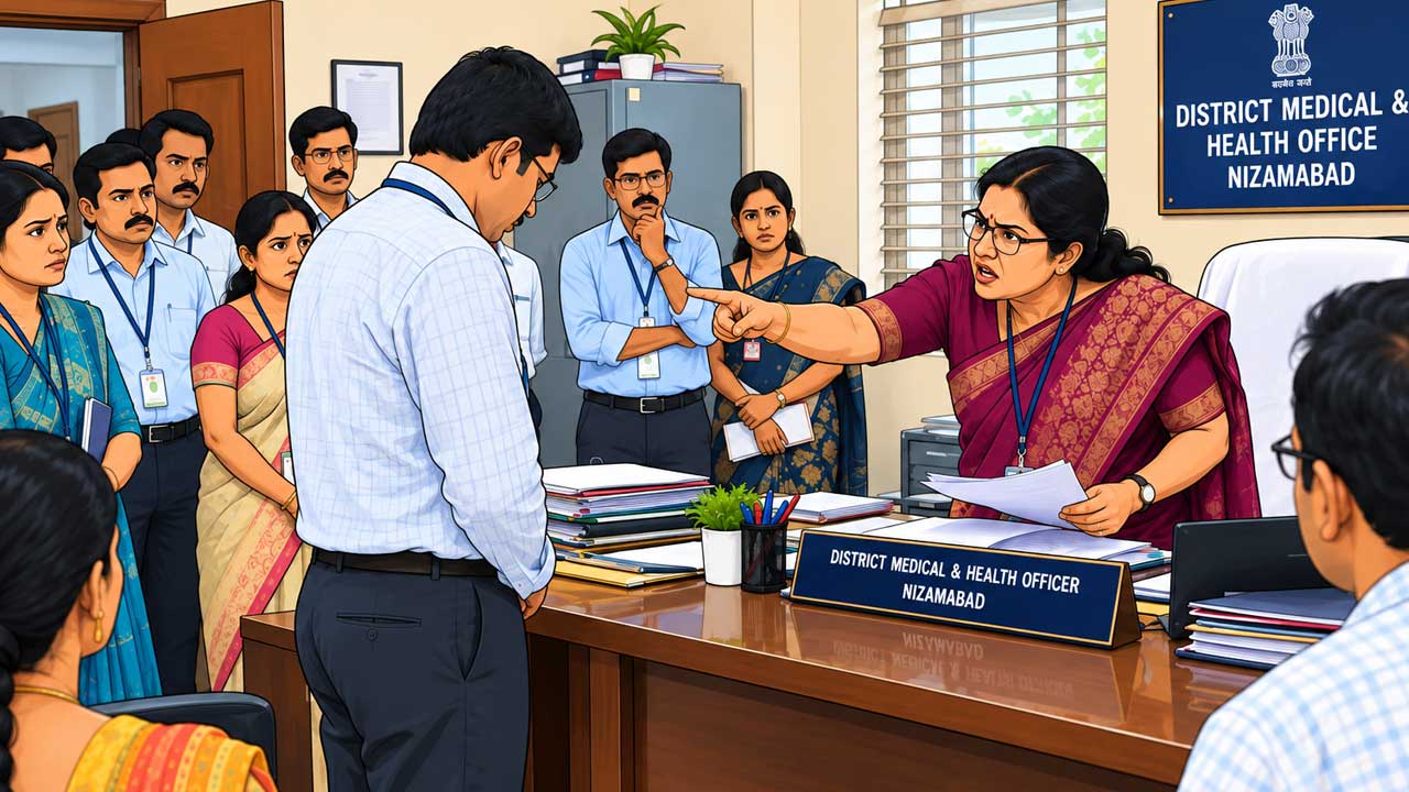 Nizamabad DMHO Harassment