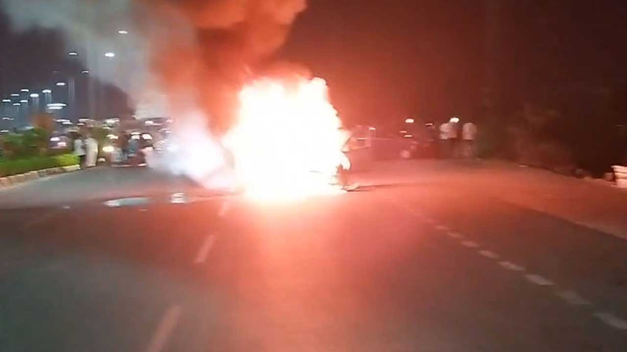Shamshabad Car Fire