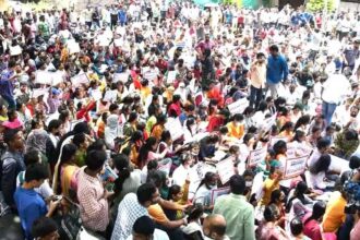 Telangana Employees Protest