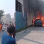 Guntur Car Fire