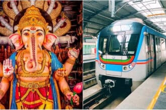 Hyderabad Metro Ganesh Immersion