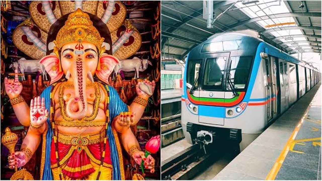 Hyderabad Metro Ganesh Immersion