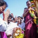 KTR Lingannapeta Temple Visit |