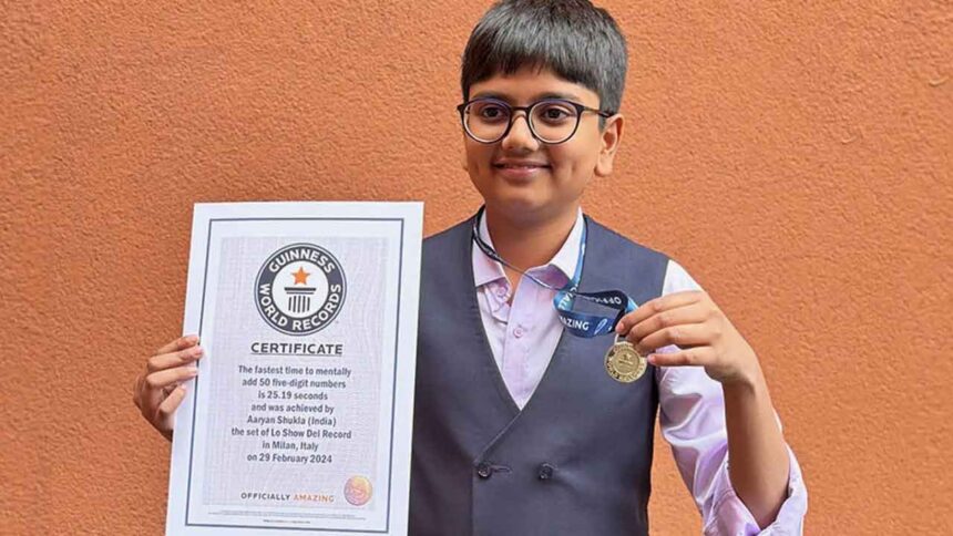 Aryan Shukla World Records