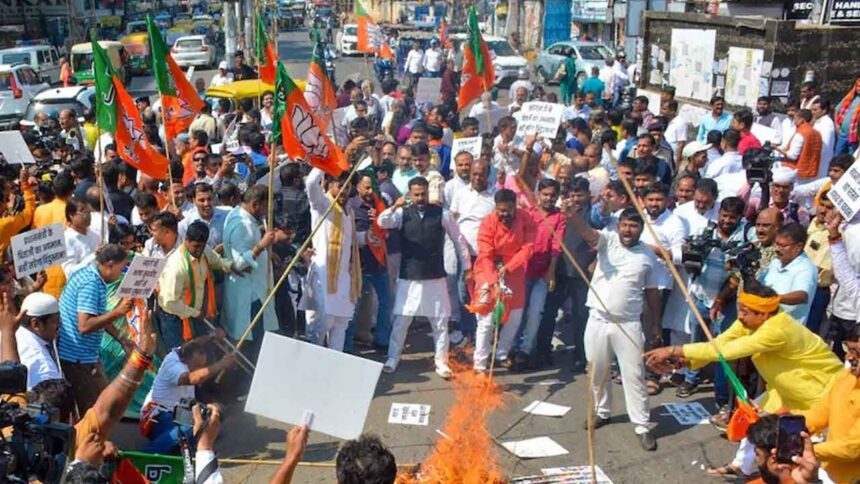 Kharge BJP Protests