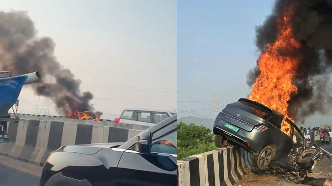 Electric Car Fire