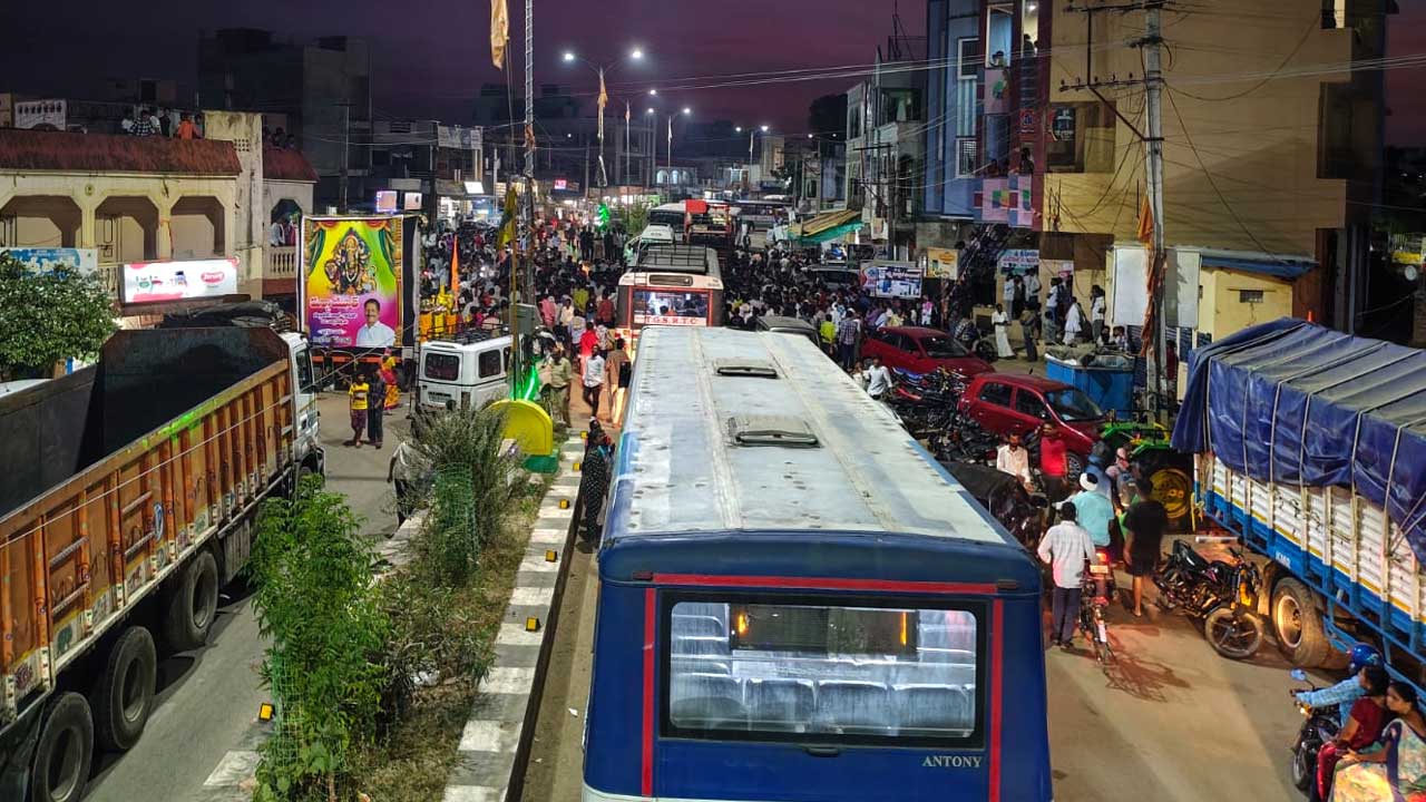 Gandhari DJ Permission Protest |