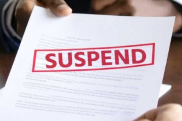 Tahsildar Suspended